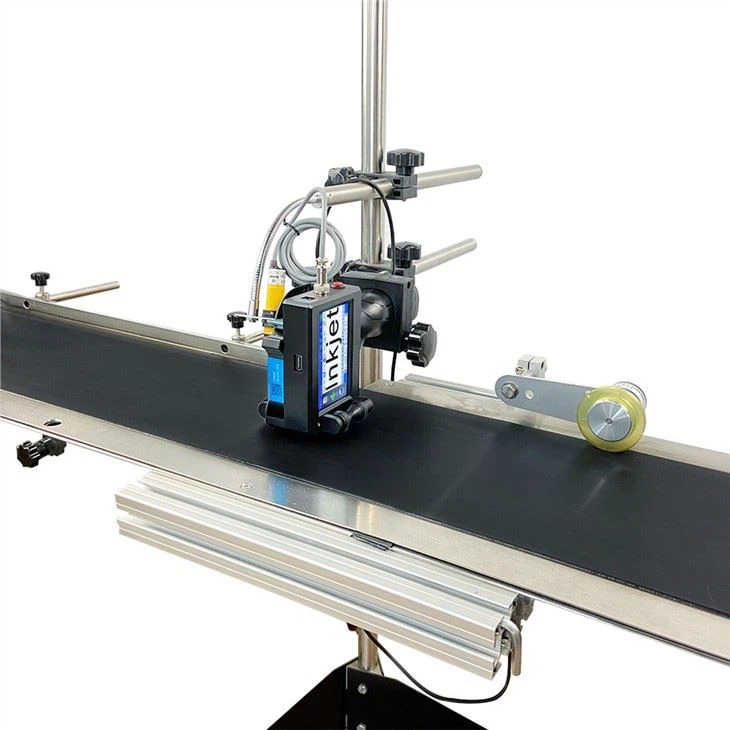 Conveyor Belt With Label Feed